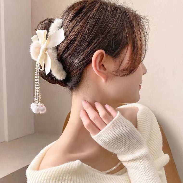 2023 Luxury Feather Hair Clip for Women - Cloud Bubble Design