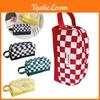 Trendy Ins Style Student Pencil Case High-value Colorful Checkerboard Design