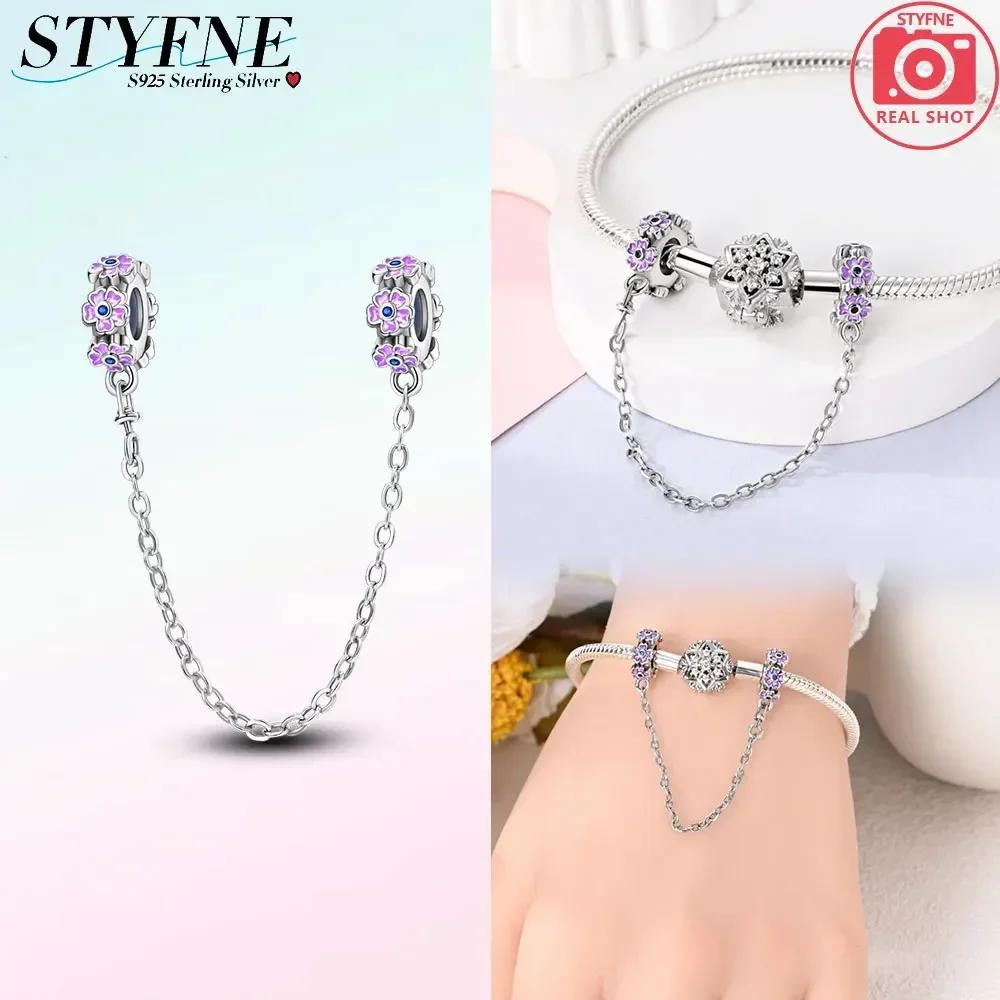 Newcopperclassical Cross Flower Type Musical Note Butterfly Safety Chain For Women Bead Diy Bracelet Jewelry Gift