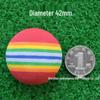 5-Color Golf Rainbow Foam Practice & Pet Balls - 5 Sizes