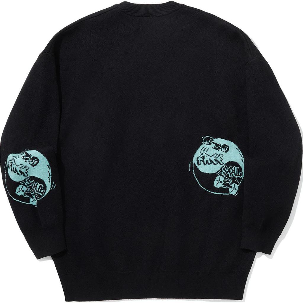 Li Ning Skateboard Series Locker Bequemer Pullover Rundhals Sweatshirt Unisex Sweatshirt Schwarz AMBU317-2