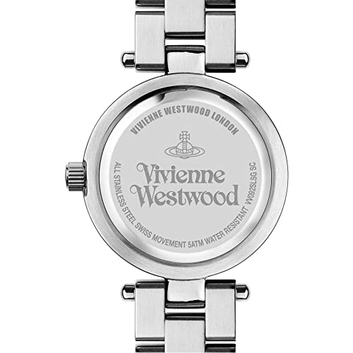 Authorized Distributor: Vivienne Westwood Women's Westbourne Orb Watch VV092SLSG with Silver Dial and Two-Tone Stainless Steel Bracelet