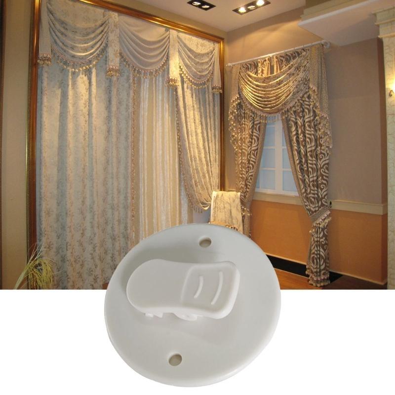 10Pcs Shower Curtain Clip Adhesive Windproof Shower Splash Guards Holder