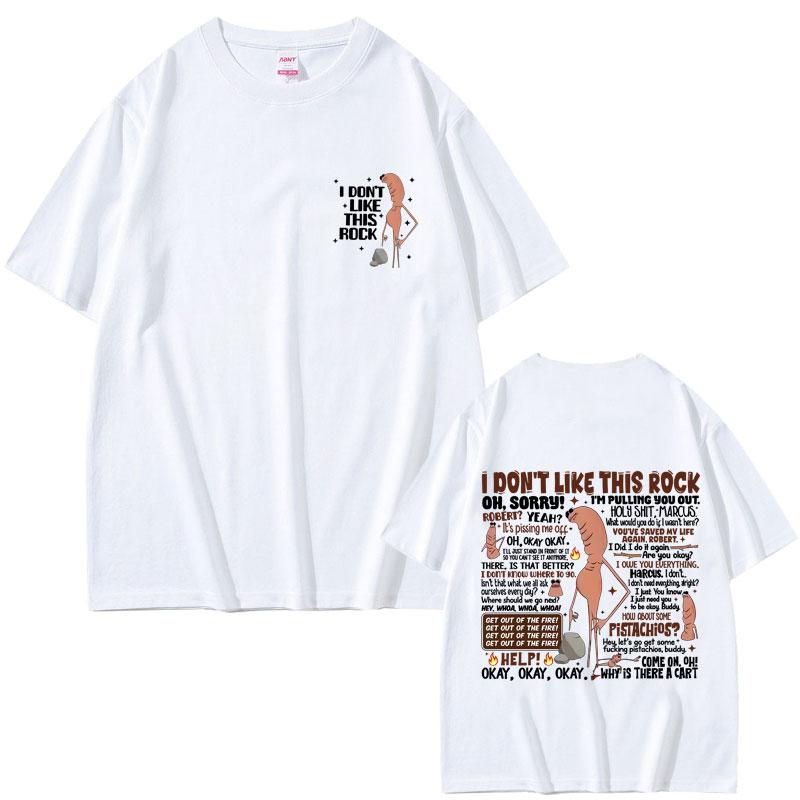 I Dont Like This Rock Marcus The Worm Funny Meme Tshirt Men Women Casual Oversized T Shirts Vintage Cotton Tshirts