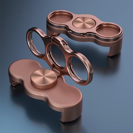 Yousheng 1/2Pcs Dual-Ring Three-Finger Back Clip Holder Multipurpose Foldable Phone Grip Holder 360 Degrees Rotation Cell Phone Ring Holders Stand