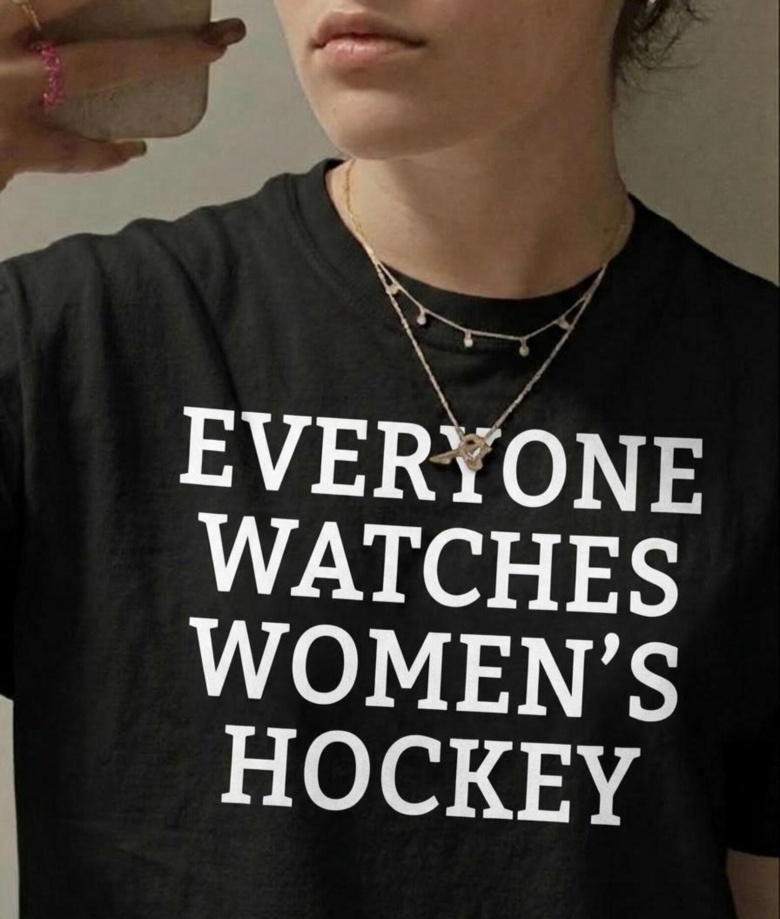 Women s Hockey Fan Shirt, Gold Medal Vibes, Championship Game Day Tee L