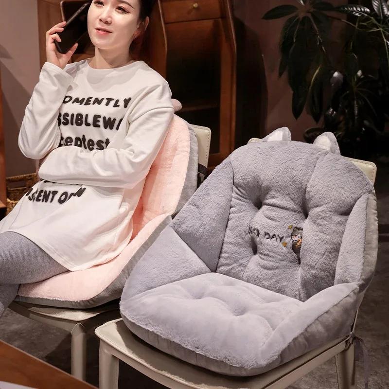 Winter Plush Thickened Husky Puppy Dinosaur Cute Bench Seat Fully Wrapped Warm Cushion Cushion Dormitory Cushion