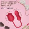 3 In 1 Rose Toy Vibrator for Woman Tongue Licking \nClitoral Stimulator Thrusting G Spot Dildo Clit Nipple Licker for Women Goods