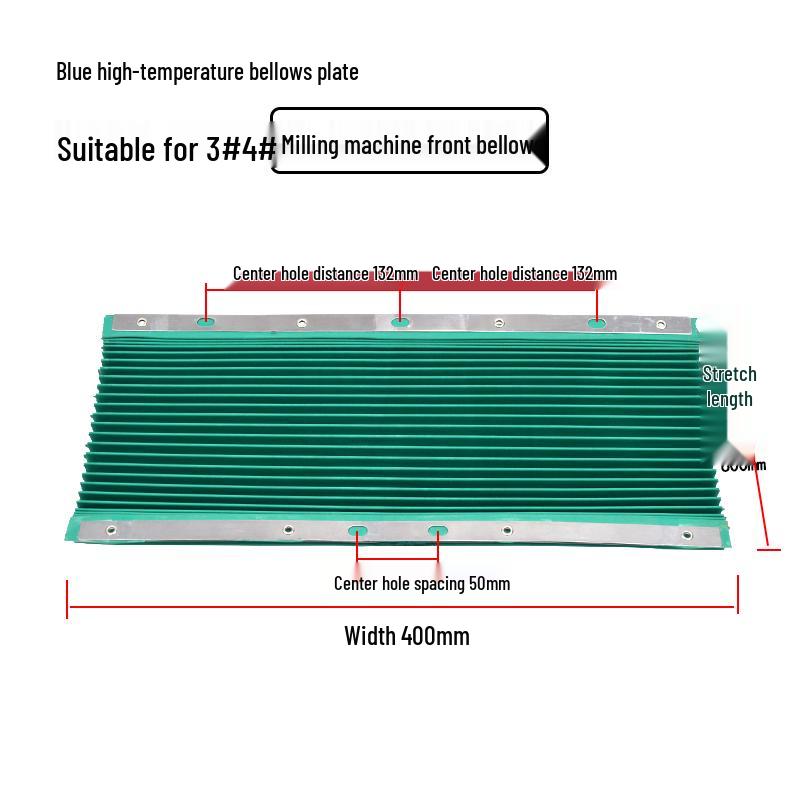 Turret Milling Machine Rubber Bellows Protective Cover - Anti-Iron Filings & Chip Guard