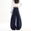 Men Women Loose Fit Striped Track Pants Casual Joggers Streetwear Style Comfortable Wide Leg Sweatpants