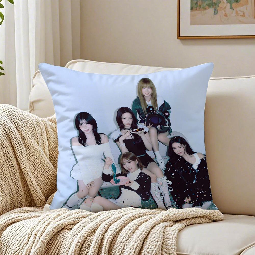 GirlGroup Kpop RRESCENE Cushion Cover Pillowcase Antidustmite living Room Sofa Decor Cushion Room