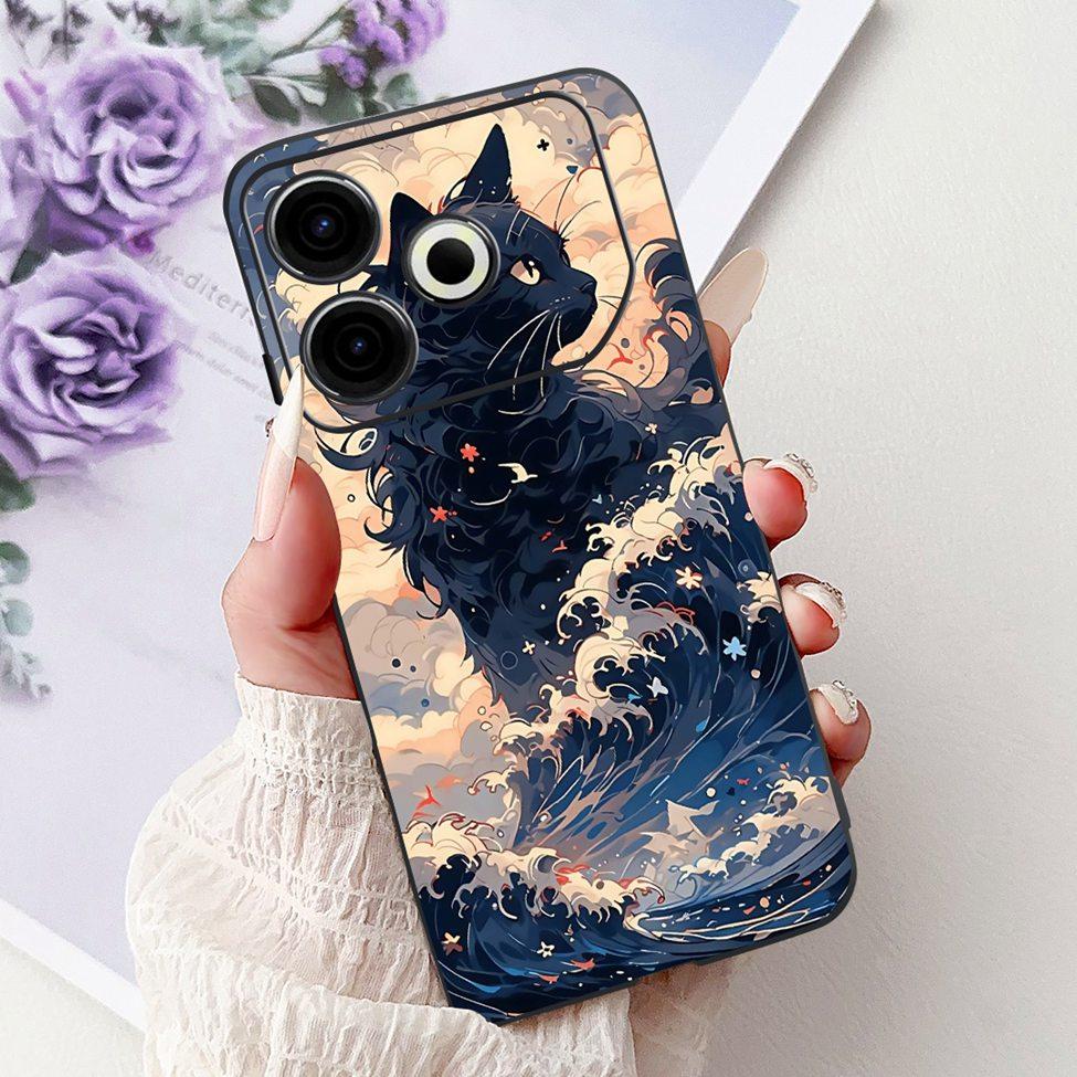For Tecno Pova 6 Neo 4G Case Cover Luxury Butterfly Love Fashion Flowers Cool Lion Painted Phone Case For Techno Pova 6 Neo 4G