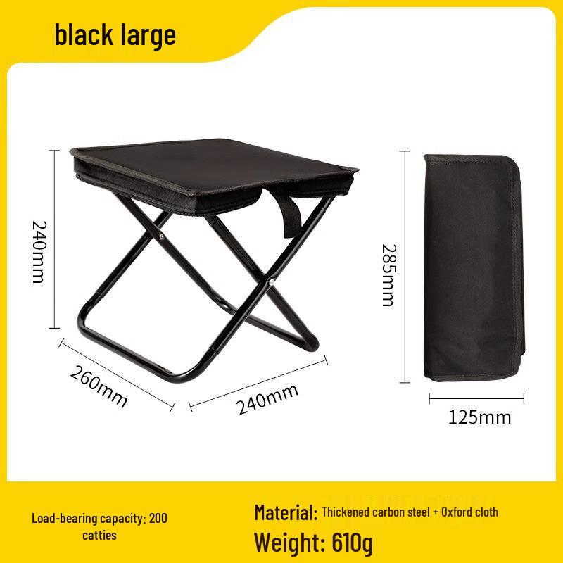 Ultralight Outdoor Folding Travel Stool - Portable Chair for Camping, Fishing, and Queuing