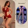 Temptation Lace Bodysuit: Open Crotch Small-Bust Lingerie for Passionate Homewear