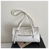 Comfortable and Versatile Texture Shoulder Bag Women Vintage Simple Commuter Pillow Bag with Studded Strap Casual Handle Bag