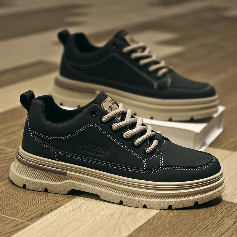 Men's Tooling Shoes 2024 Autumn and Winter New Versatile Outdoor Big Head Tooling Shoes Platform Non-slip Kick Not Rotten Martin Shoes