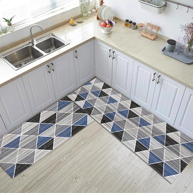 Nordic Style Cooking Space Mat Floor Carpet House Hold Carpet Easy Long Strip Door Mat Modern Style Entrance Doormat Home Decor