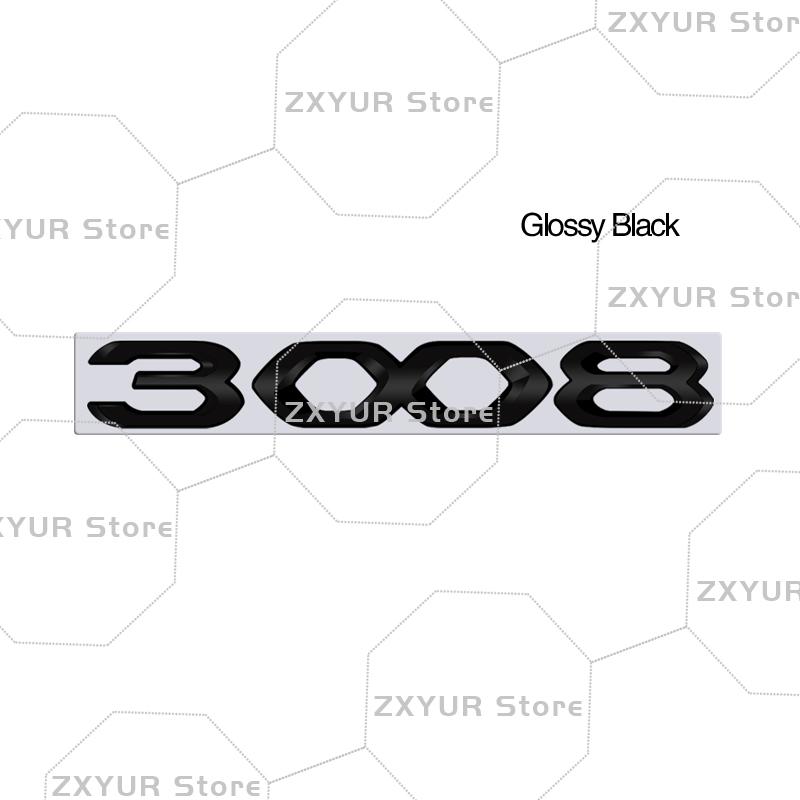 Metal For w333 2008 3008 4008 5008 208 308 408 508 Tricolor Emblem Car Sticker Letter Badge Decal Body Rear End Trunk Decor 333w