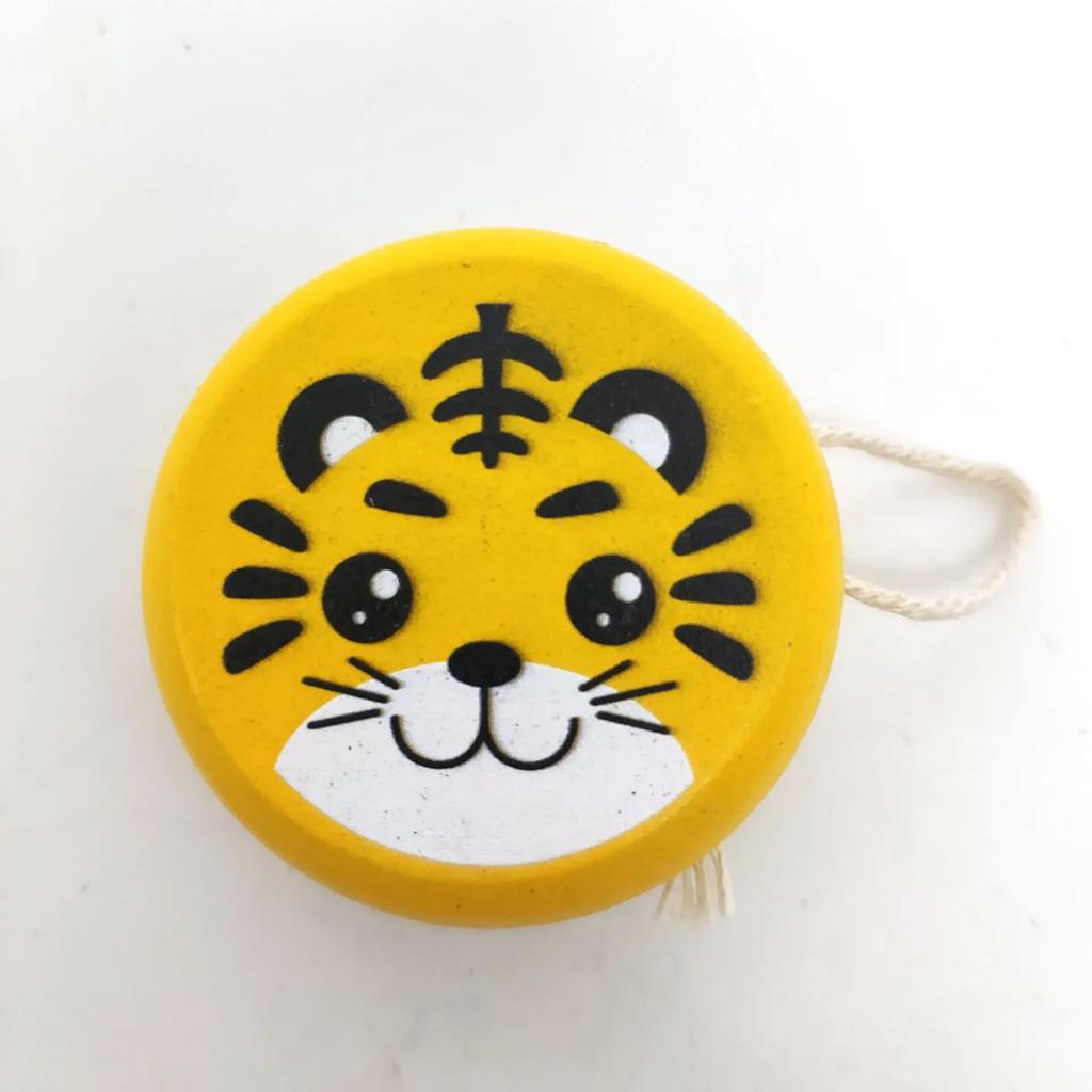 Children Yoyo Ball Cute Animal Prints Wooden Yoyo Toys Ladybug Toys Kids Yo-Yo Creative Toys for Children 5cm Wooden Yo Yo Ball