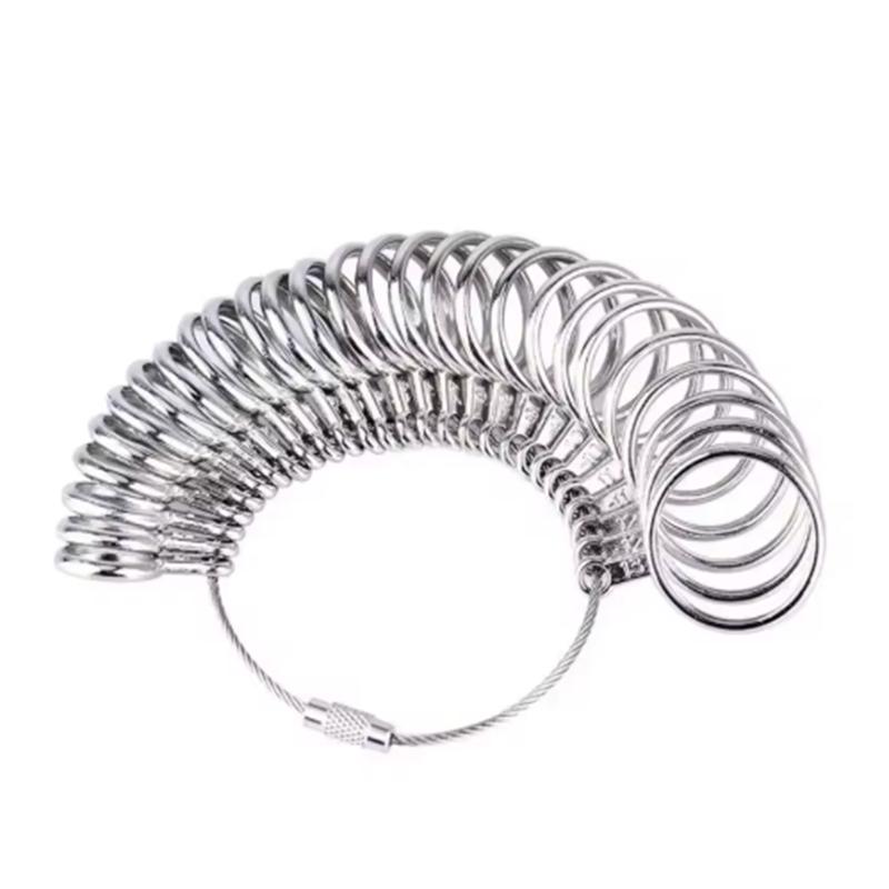 US/UK Messskala Ring Ring Stange Reparaturring Fingergröße Messnummer Korrektur Einstellwerkzeug