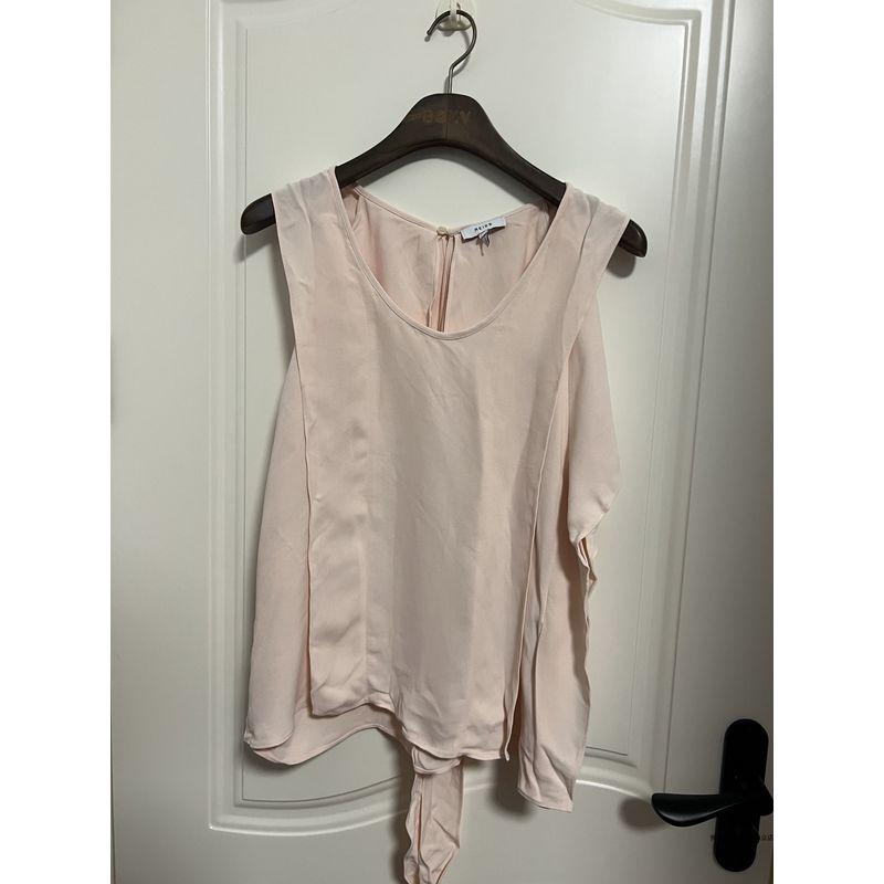 

New British RS Home Pure Yuan Niche Light Pink Design Sense Sleeveless Top Women Light pink micro-flawed hook Silk 10