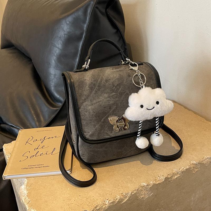  Trendy Women's Small Lightweight PU Waterproof Backpack for Leisure Travel