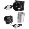 High-Performance Ventilation Fan with Powerful Suction and Plastic Duct Pipe for Effective Smoke and Dust Extraction