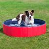 Foldable Pet Pool Large PVC Dog Bath Tub with Drain Valve Non-Slip Base Children Sandbox Pool for Outdoor Beach Use