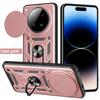 Slide Lens Armor Funda for Infinix Zero 40 5G Case Magnetic Rotate Ring Stand Holder Cover for Infinix Zero 40 4G Case Back Capa