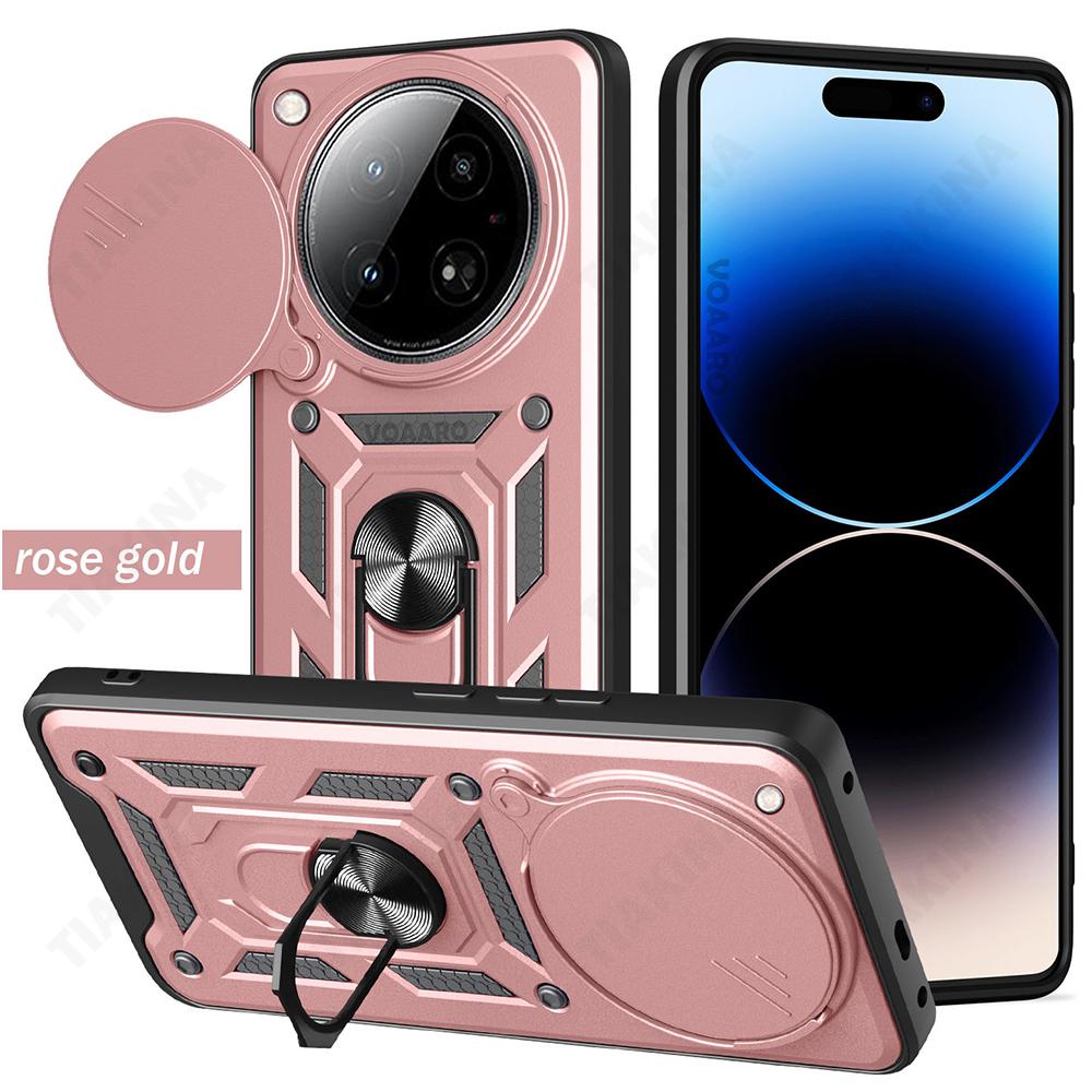 Slide Lens Armor Funda for Infinix Zero 40 5G Case Magnetic Rotate Ring Stand Holder Cover for Infinix Zero 40 4G Case Back Capa