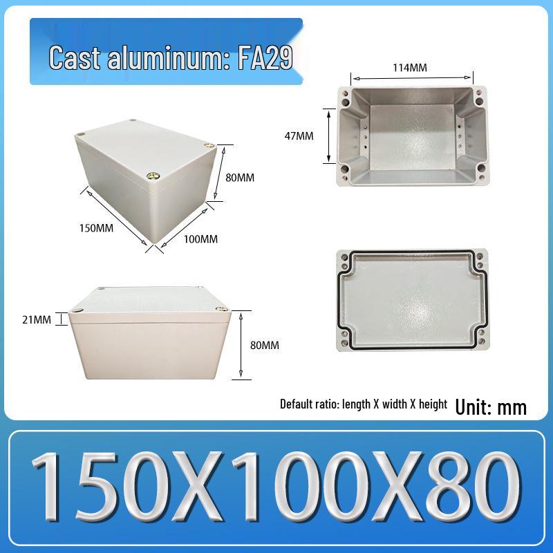 IP66 Outdoor Explosion-Proof Waterproof Aluminum Junction Box with Customizable Terminal Button Holes