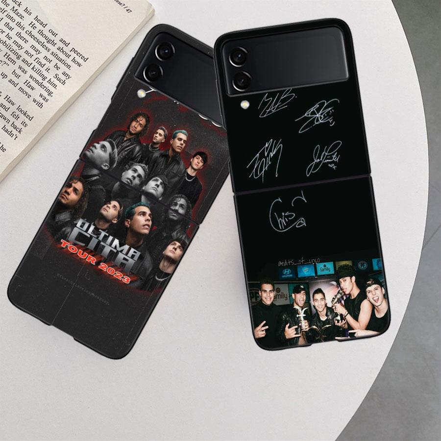 Cnco Boys Pop Phone Case For Samsung Z Flip 7 6 5G Galaxy Z Flip 5 4 3 Black Hard Cell Cover Luxury PC Shell Coque