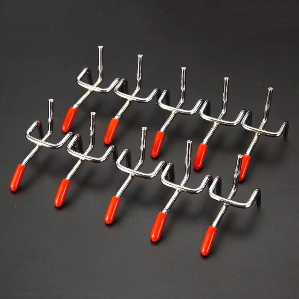 1Pcs Steel Oblique Hanger Hardware Tool Pegboard Hook New Hole Board Hook for Shop Good Shelf