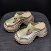 Small thick-soled bag head slippers women's 2025 new one-pedal lazy outer wear casual fashion versatile cool slippers