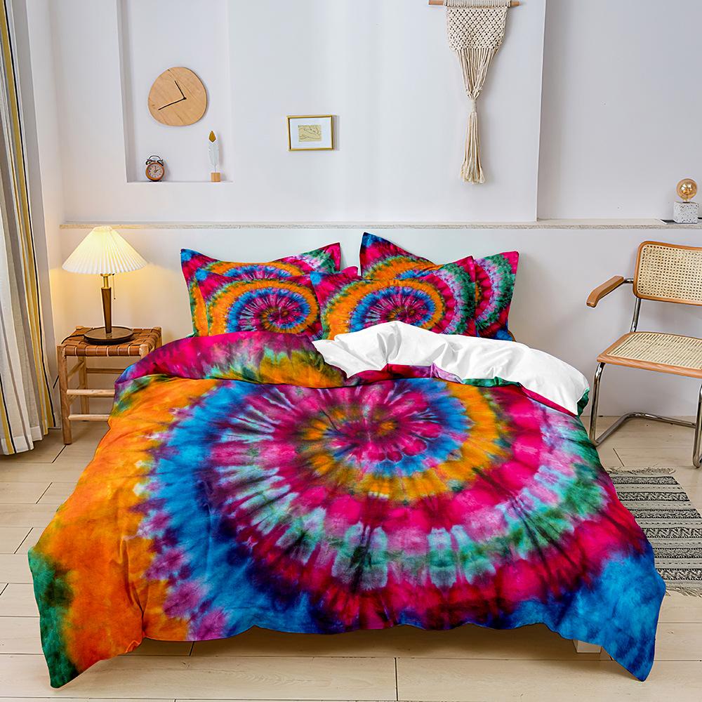 Kit 3D Digital Printing Three-Piece Set, Quilt Cover, Bed Sheet, Pillowcase