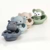 Folding Tower Floating Shower Toy Animal Designs Stacking Boat Toys Baby Bath Toys  Beach Bathtub
