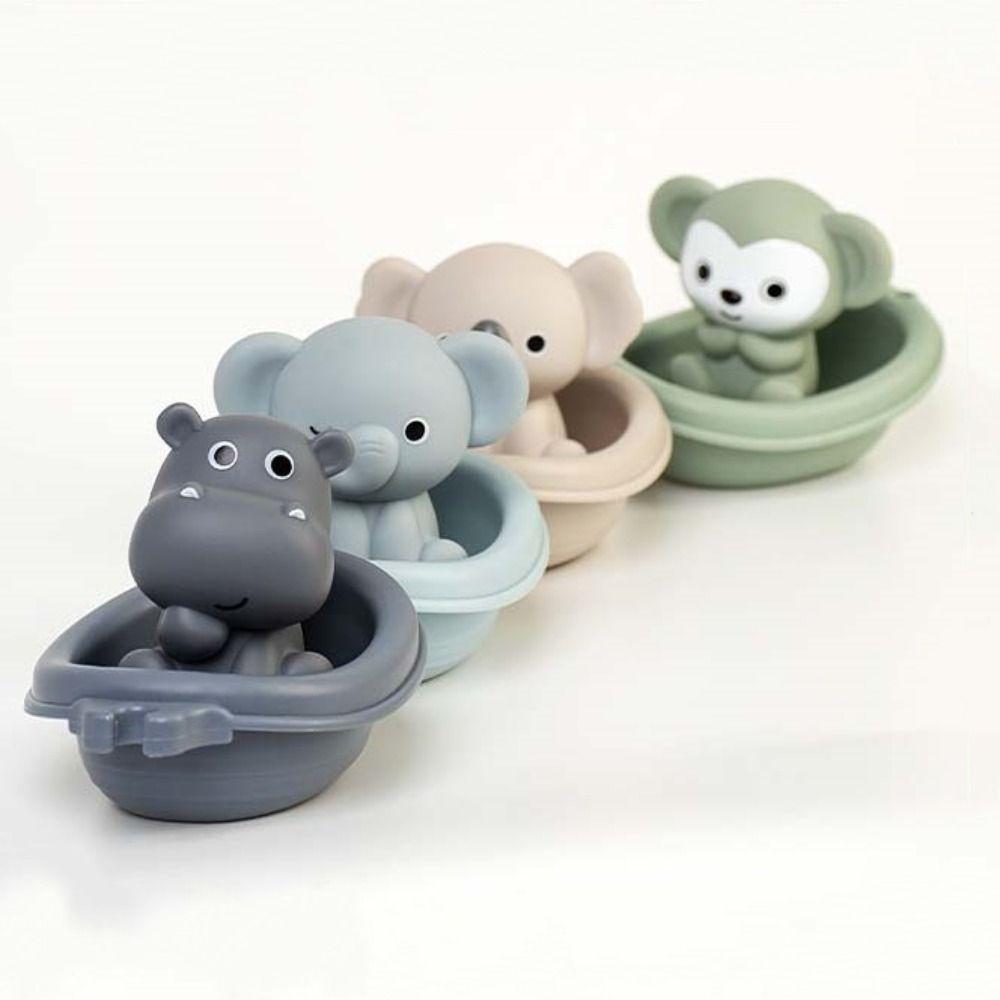 Folding Tower Floating Shower Toy Animal Designs Stacking Boat Toys Baby Bath Toys  Beach Bathtub