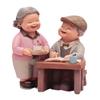 Resin Couple Figurine Happy Old Man and Woman Statue Ornament for Wedding Home Decor