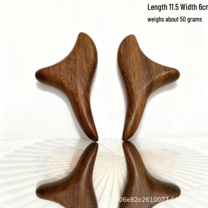 Sandalwood Triangle Sparrow Acupoint Gua Sha Foot Massager