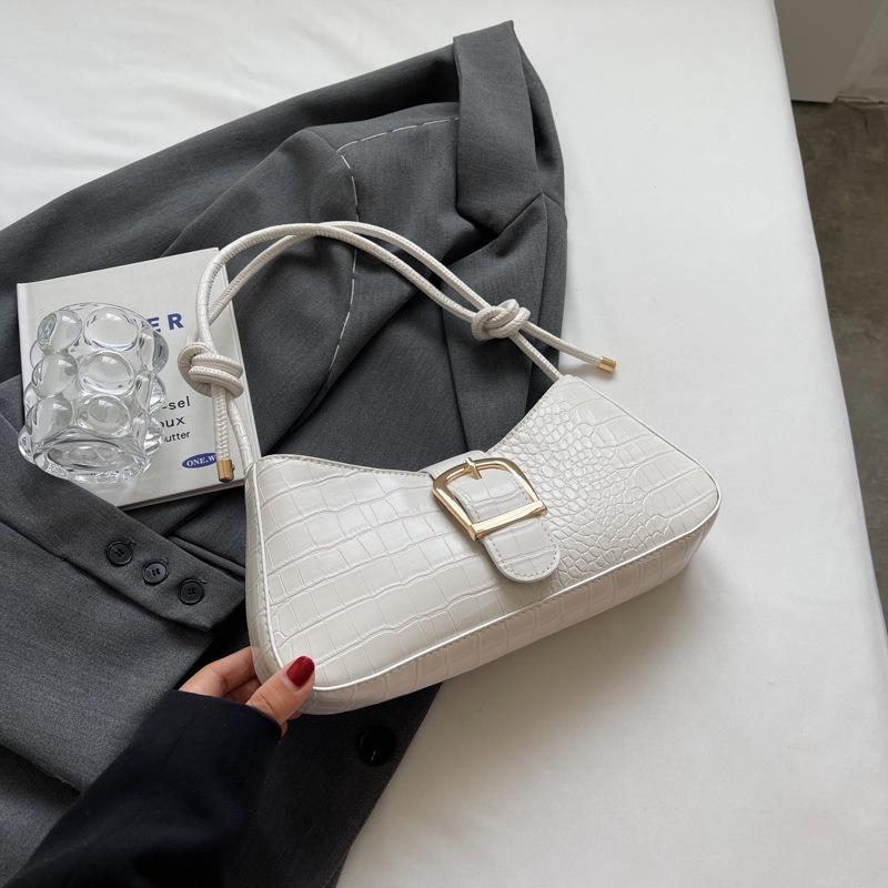 

2023 Early Autumn Korean Style Trendy Retro Single-Shoulder Underarm Bag for Women грязно-белый