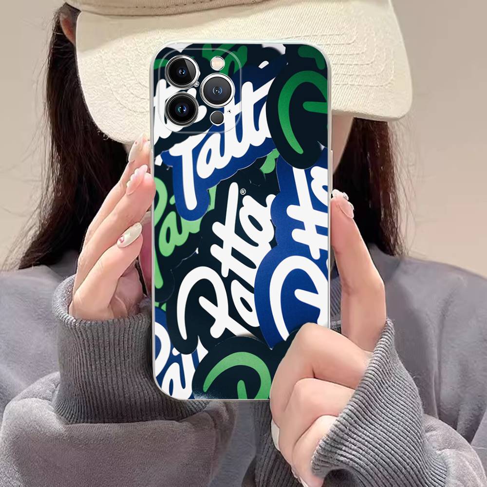 Fashion P-Patta Phone Case For IPhone 17 16 15 14 13 12 11 Pro Max Plus Soft Cover Personalized DIY