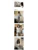 Grauer Kapuzen-Cardigan im koreanischen Stil für Damen, schmale Passform, lange Ärmel, tailliert, vielseitige Jacke