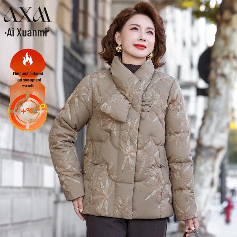 

AIXUANMI Women s Plus Size Fleece-Lined Winter Padded Jacket 3XL