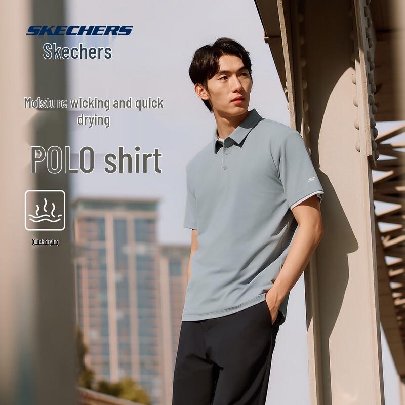 

Skechers Men s Short Sleeve Polo Shirt P226M011 L 100