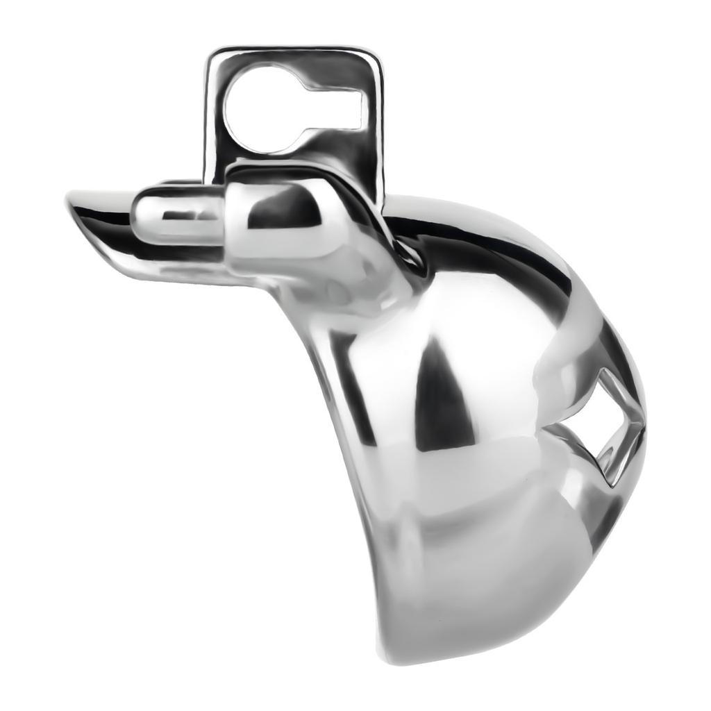 Men Short CB Lock Penis Cage Cock Lock with Belt Stainless Steel Chastity Lock Sex Toy Femdom BDSM