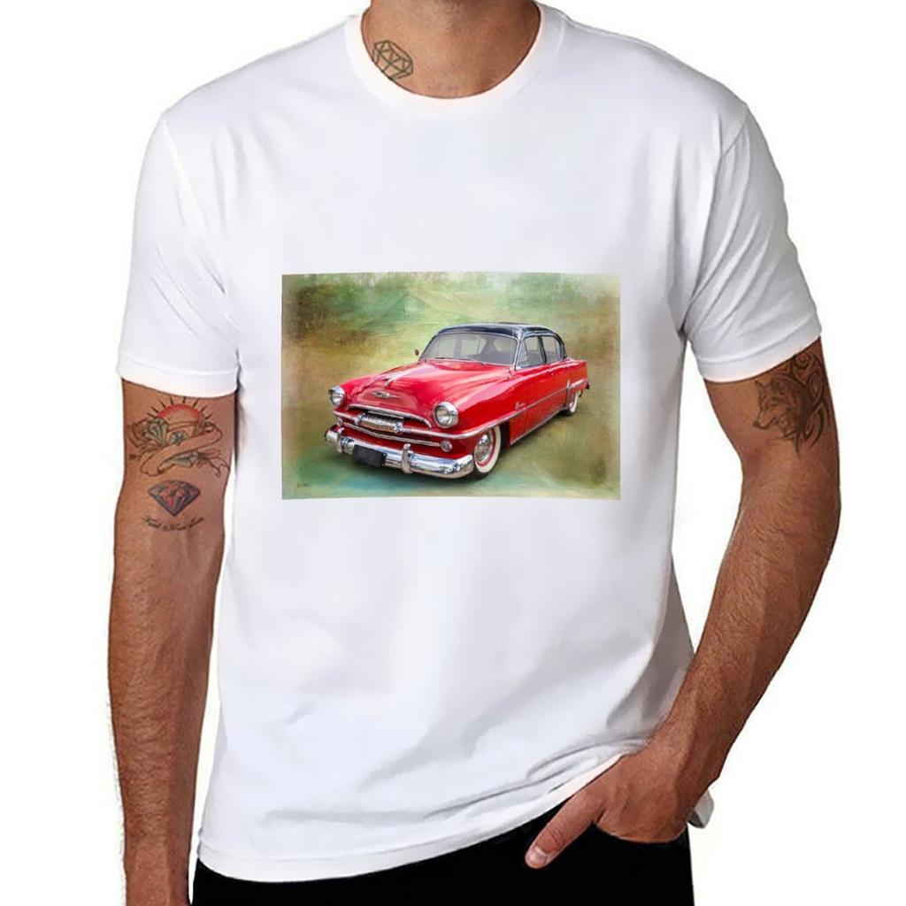 1954 Plymouth TShirt Casual Basic Street Style TShirt
