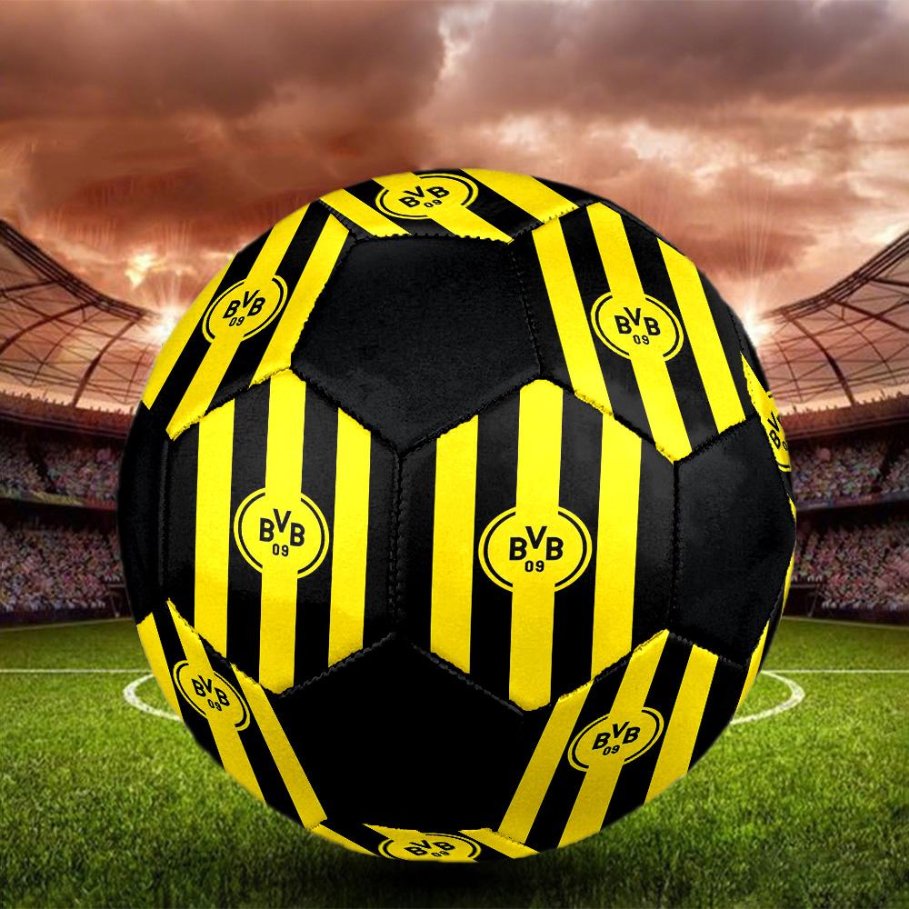Pallone da Calcetto Indoor Borussia Dortmund Colorato Per Tutte le Età Misura 5 Cucito a Macchina PVC Pronto per la Competizione Resistente Ad Alto Rimbalzo