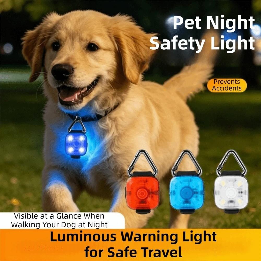 Waterproof LED Pet Collar Pendant USB Rechargeable Pet Safety Light Pet Walking