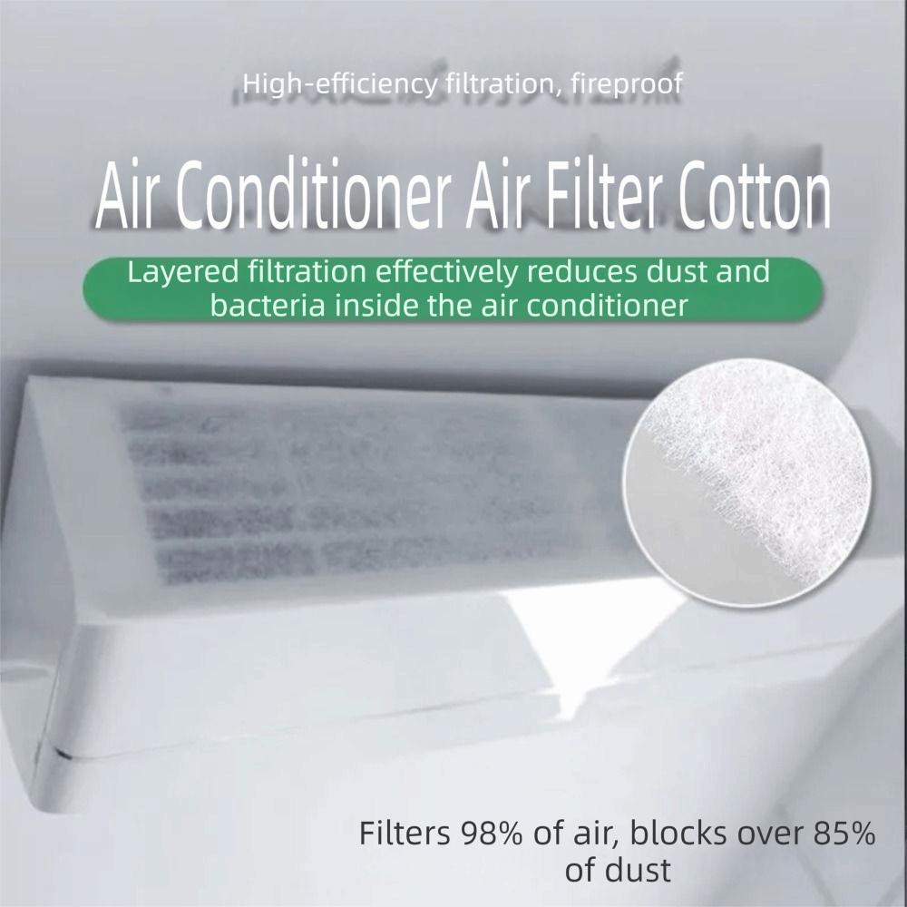 Non Woven Air Conditioner Dust Screen Cuttable Ventilation Filter Cotton  Air Vent Dust Filter Tool
