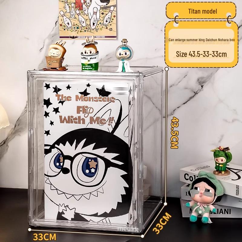LABUBU ZIMOMO Archangel Acrylic Display Box with Magnetic Door